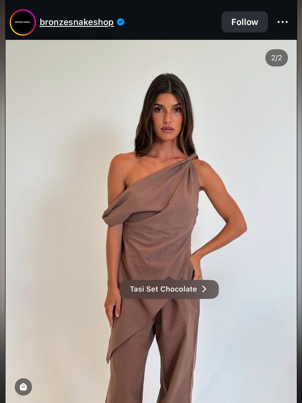 Bronze Snake set in chocolate *NEW* off shoulder - Picture 3 of 11